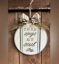 rustic door hanger