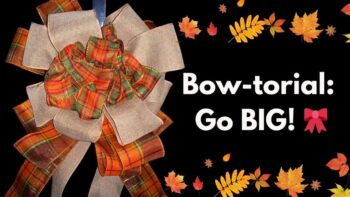 Video DIY – How to make a Stunning Double Layered Fall Bow