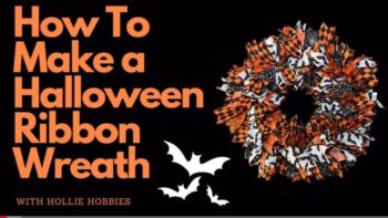 Video DIY – How to Make a Spook-tacular Halloween Ribbon Wreath