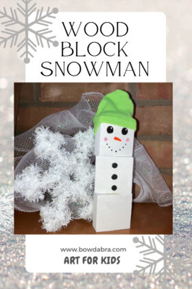 How to Make the Perfect Wood Block Snowman for Winter Home Decorating