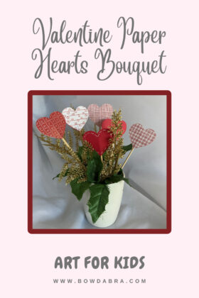 Valentine Paper Hearts Bouquet