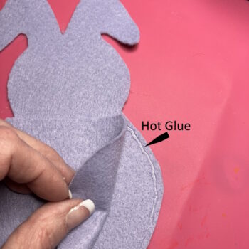 Hot Glue Pocket to Bunny