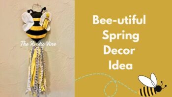 bee-themed spring decor