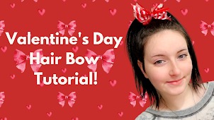 Valentine's Day hair bow