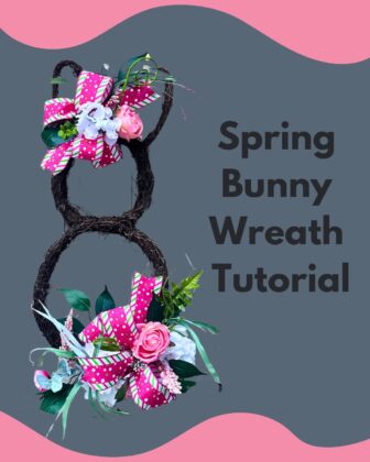 How to make an adorable spring bunny wreath with Bowdabra