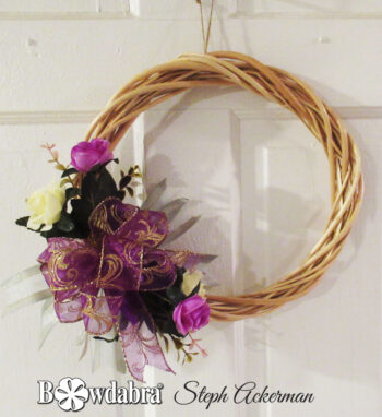 How to Make an Elegant Lavender Wreath Bow with Bowdabra