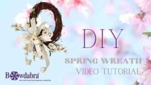 Video how to – make the best spring wreath bow