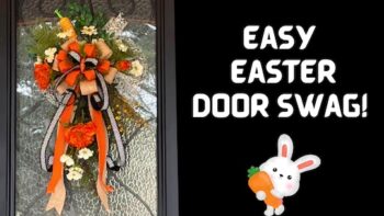 How to make the most beautiful Easter door swag –  video DIY