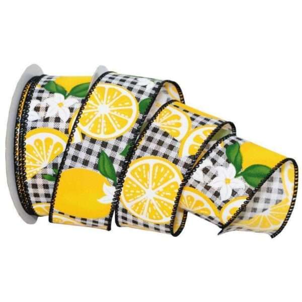 1-1/2" Lemons & Blooms Ribbon