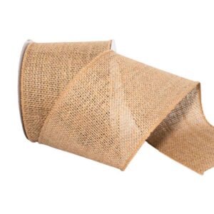 4" Burlap (Wired) Ribbon