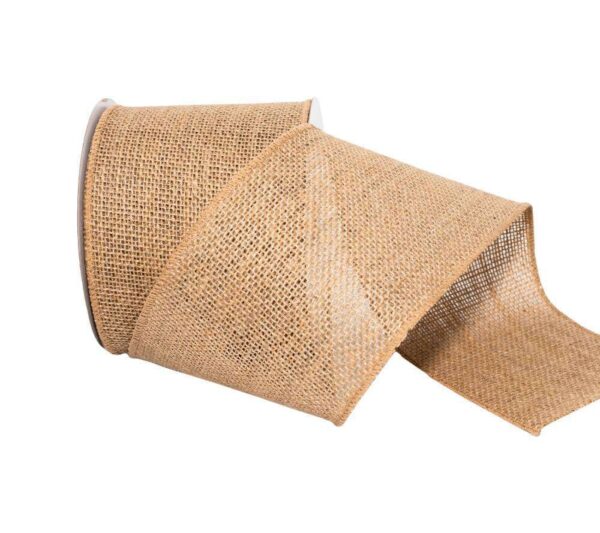 4" Burlap (Wired) Ribbon