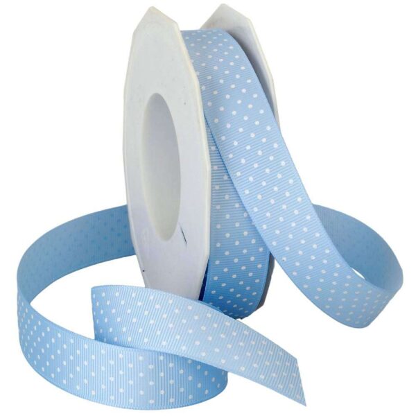 7/8" Grosgrain Swiss Mini-dots Ribbon