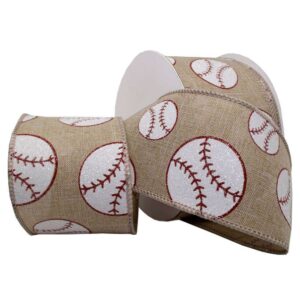 2-1/2" Sports Fun Ribbon Baseball