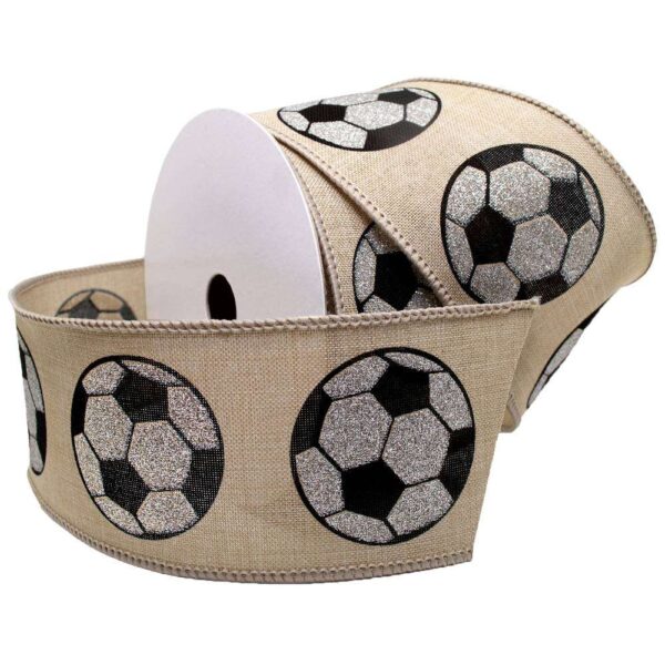 2-1/2" Sports Fun Ribbon Soccer