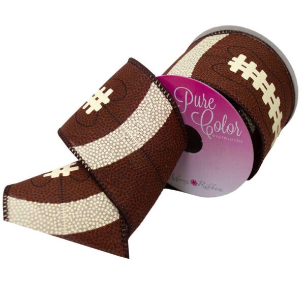 2-1/2" Sports Fun Ribbon Football - Puse Color