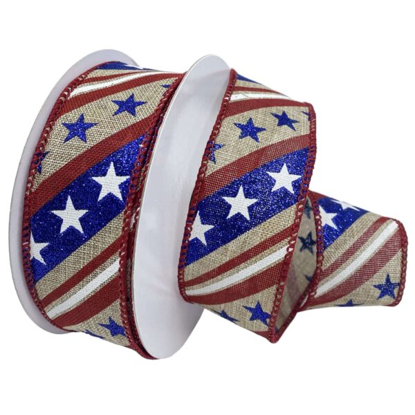 1-1/2" FLAG SALUTE 10YD Red/White/Blue