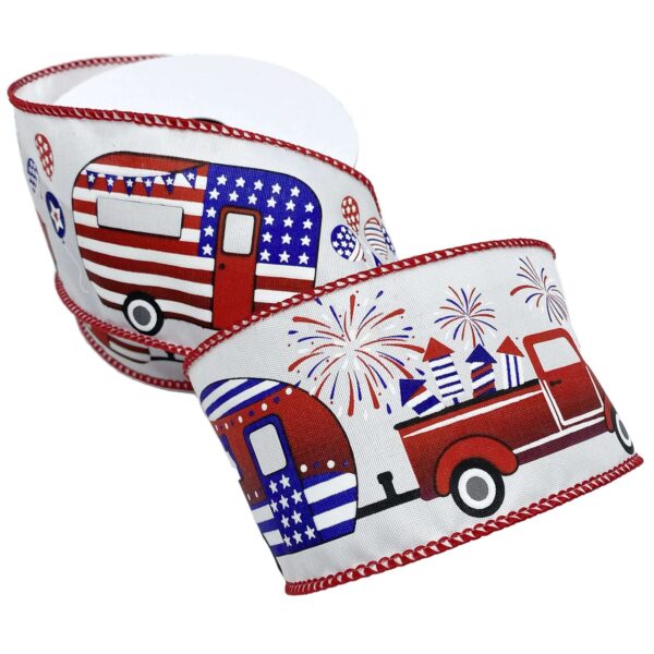 2-1/2" AMERICAN ROAD TRIP 10YD Red/White/Blue