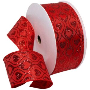 2-1/2" LOVE SWIRLS 100 FT Red