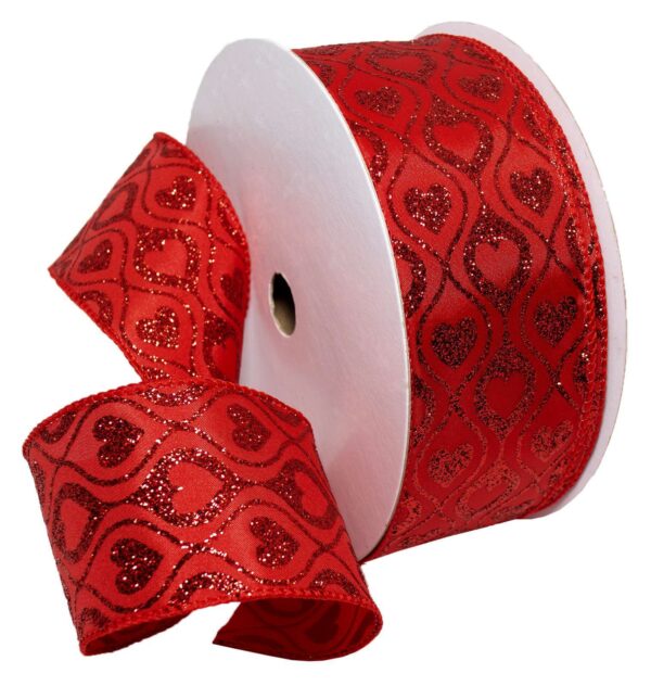 2-1/2" LOVE SWIRLS 100 FT Red