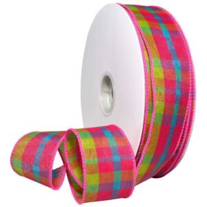 1-1/2" Color Chic Plaid Ribbon