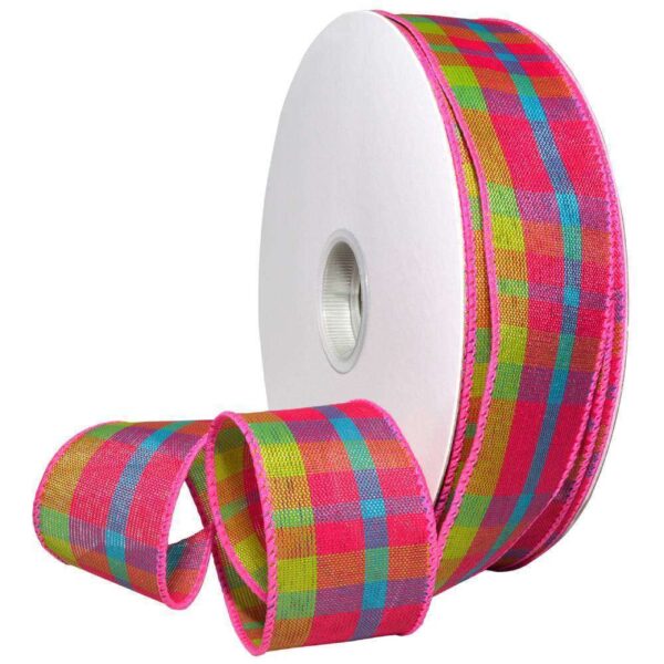 1-1/2" Color Chic Plaid Ribbon