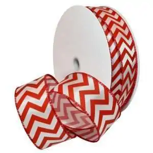 1-1/2" PEPPERMINT CHEVRON