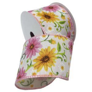 2-1/2" DAISY'S GARDEN 10YD Pink