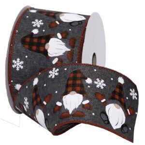 2-1/2" BUFFALO PLAID & GRAY GNOMES
