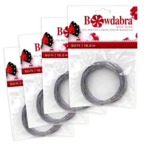 Bowdabra® Bow Wire - Silver - 200 feet - bow3040-p4-631 (Set of 4)