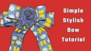 Video DIY – Learn How to Make a Quick Butterfly Bow