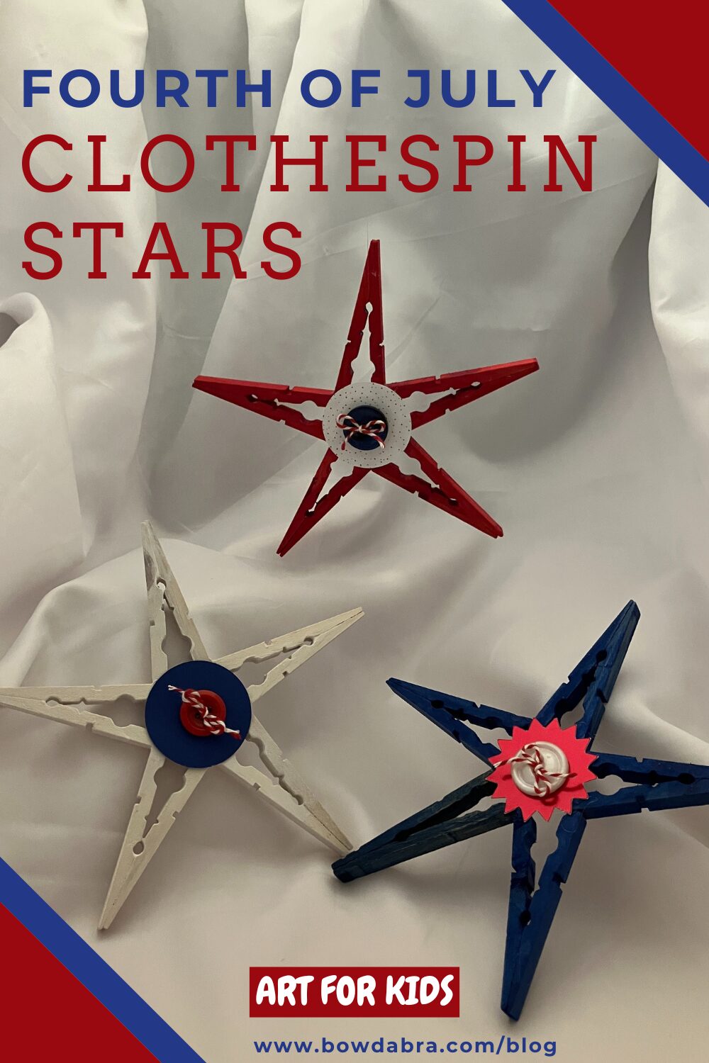 Fourth of July Clothespin Stars