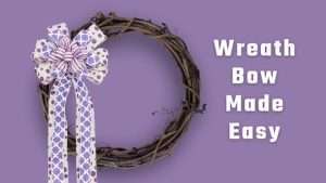 How to make a super easy Multi-ribbon basic wreath bow