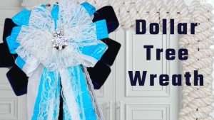 How to make a beautiful rustic rag bow wreath