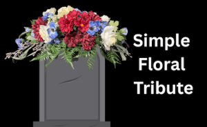 Super easy! How to make a Cemetery Saddle Arrangement