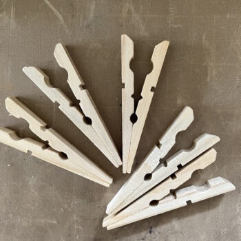 Clothespins Glued to Form Star Points