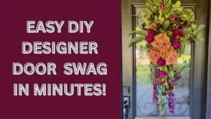 Video how to –  make the most stunning DIY door swag