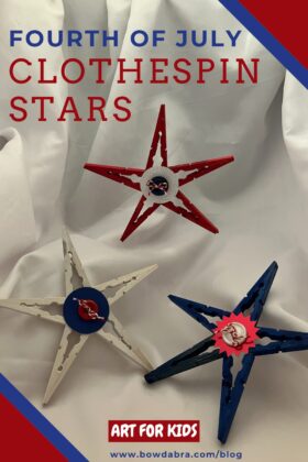 Fourth of July Clothespin Stars