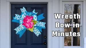 How to video – make a surprisingly easy summer wreath bow