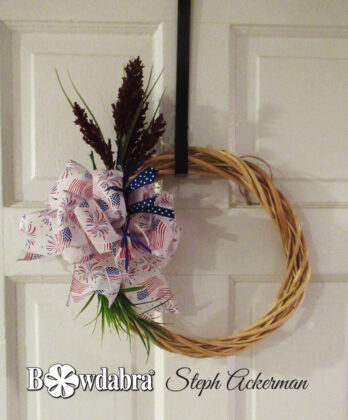 patriotic bow wreath