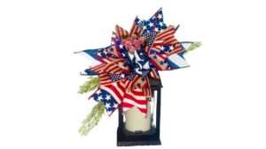 scrap ribbon lantern swag