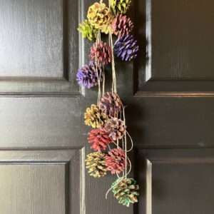Pinecone Garland as Door Decoration