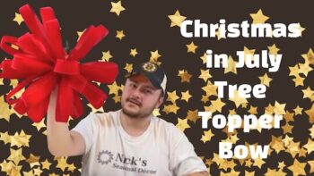 festive tree-topper bow