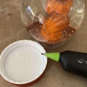 Seal the Snow Globe with Waterproof Adhesive