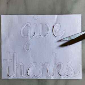 Cut Channel in Letters