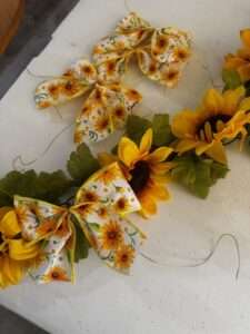 sunflower garland