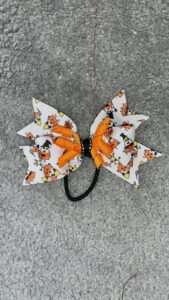 little Halloween hair bow