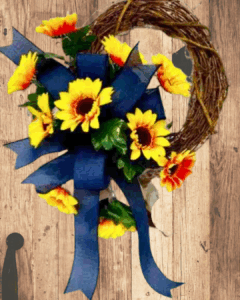 classic sunflower wreath