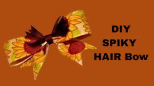 sunflower spiky hair bow