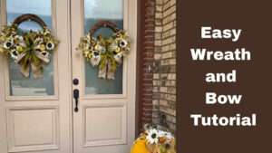 big wreath bow