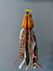 fall salt shaker tassel